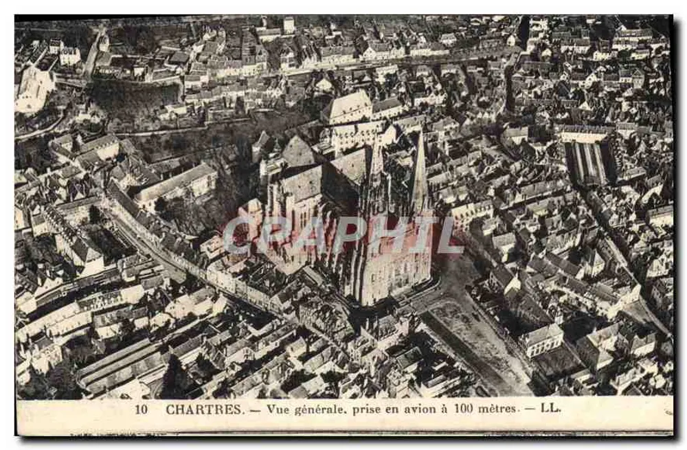 Chartres — Allgemeiner Blick aus einem Flugzeug auf 100 Metern — LL. - Vorderseite