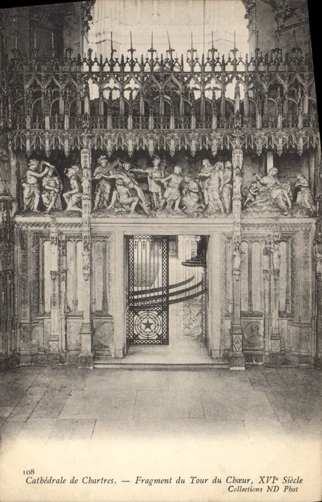 Kathedrale von Chartres — Fragment des Chorumschritts, 16. Jahrhundert — Collections ND Phot - Vorderseite