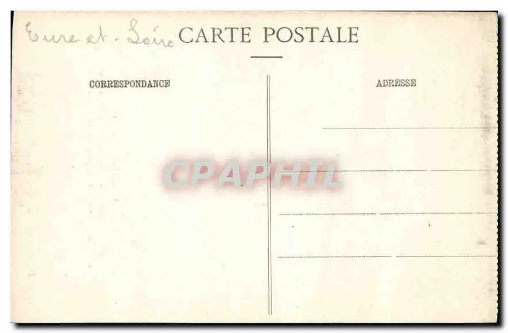 Kapelle Saint-Louis - Stich mit der Auferstehung - Ch. Fournail, Verlag Dreux - Rückseite