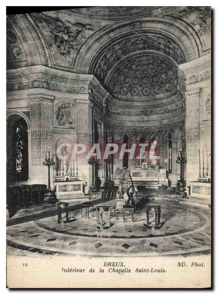 Innenansicht der Kapelle Saint-Louis — Dreux — ND. Fotografie - Vorderseite