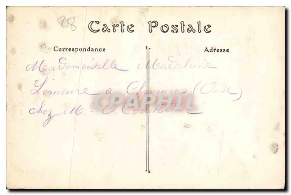 Innenansicht der Kapelle Saint-Louis — Dreux — ND. Fotografie - Rückseite