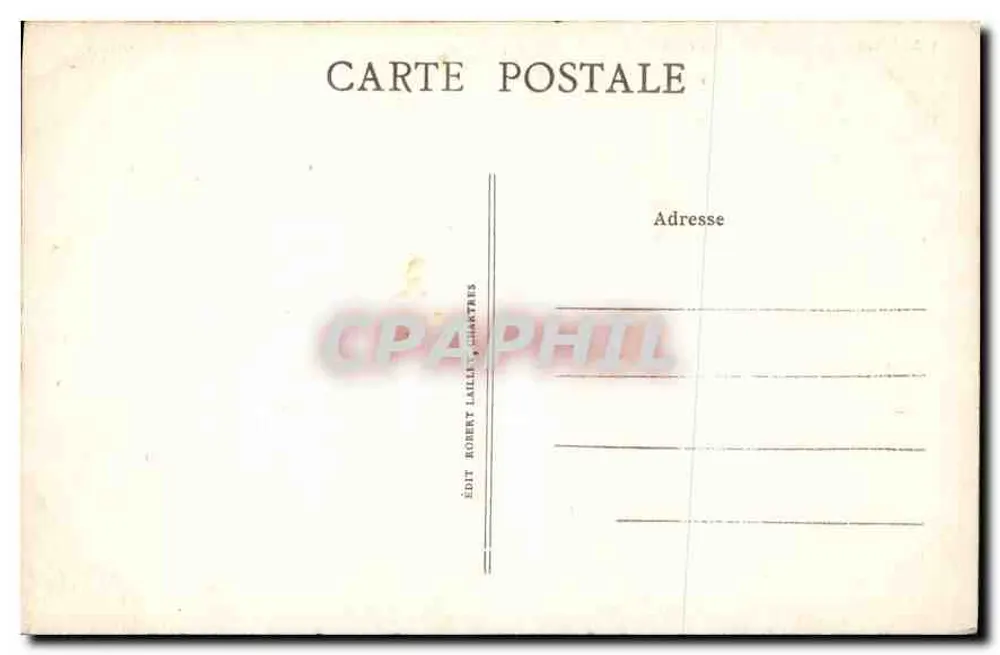 Chartres — Catedral, lado Norte — Edição Robert Laillet, Chartres, n° 125 - Verso