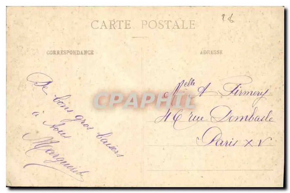 Castelo de Anet — Fonte no Parque — Editor: L. Vignegnay, n°23 - Verso