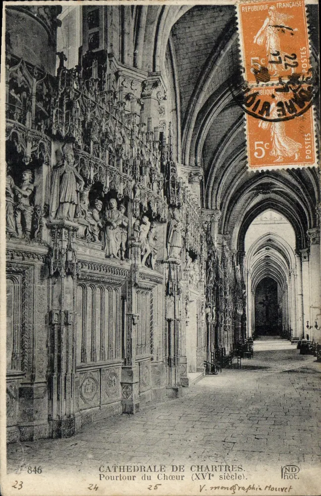 Kathedrale von Chartres — Träger des Chors (16. Jahrhundert) — V. Monographie Houvet, n° 846 - Vorderseite