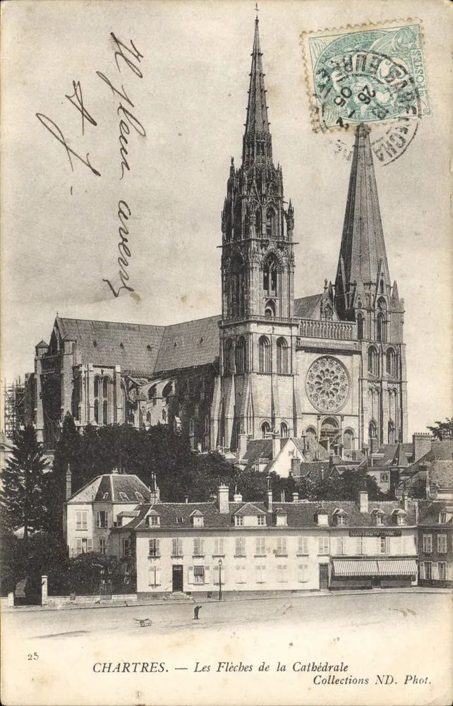 Chartres — As Flechas da Catedral — Collections ND. Phot. - Frente