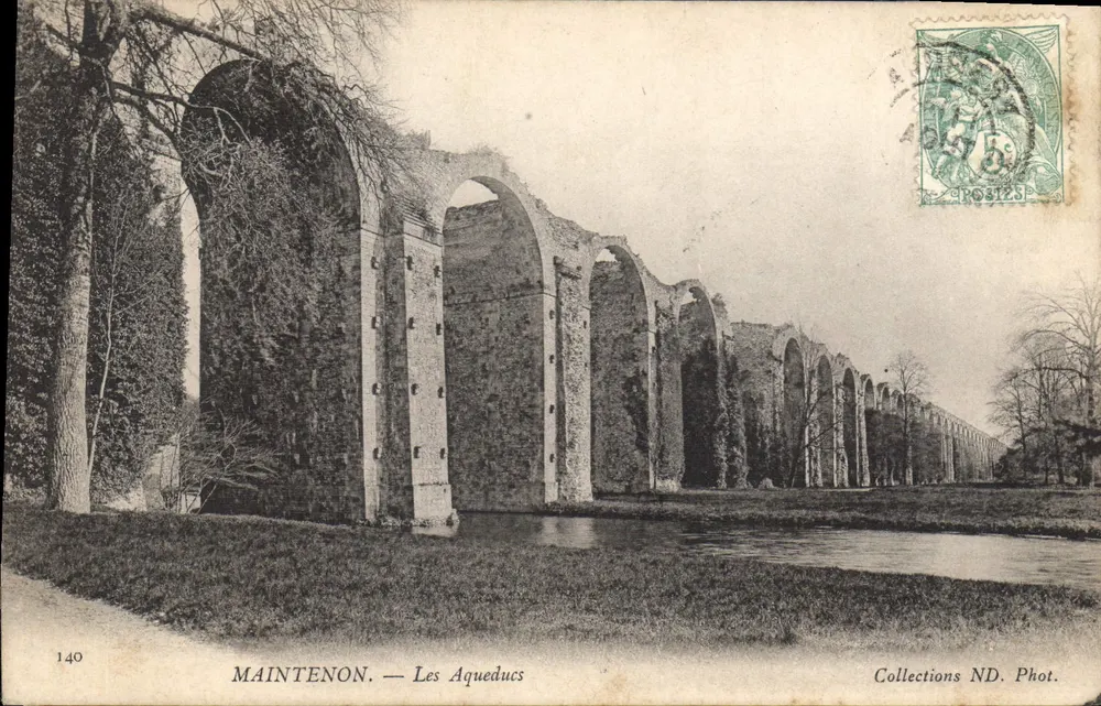 Maintenon — Os Aquedutos — Coleções ND. Fot. n°140 - Frente
