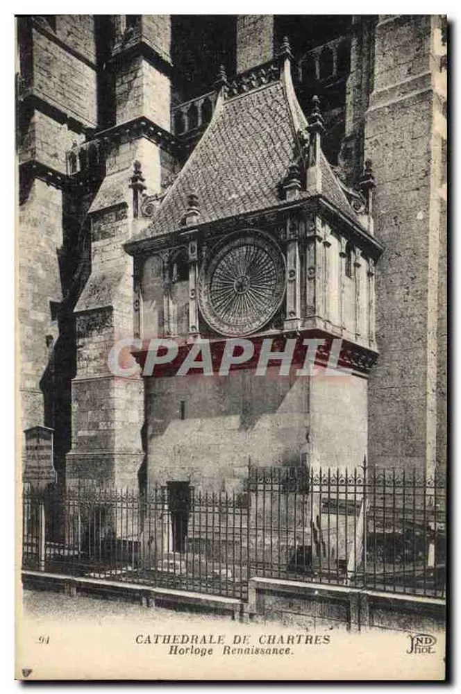 Catedral de Chartres — Relógio da Renascença — NDHOT, n° 54 - Frente