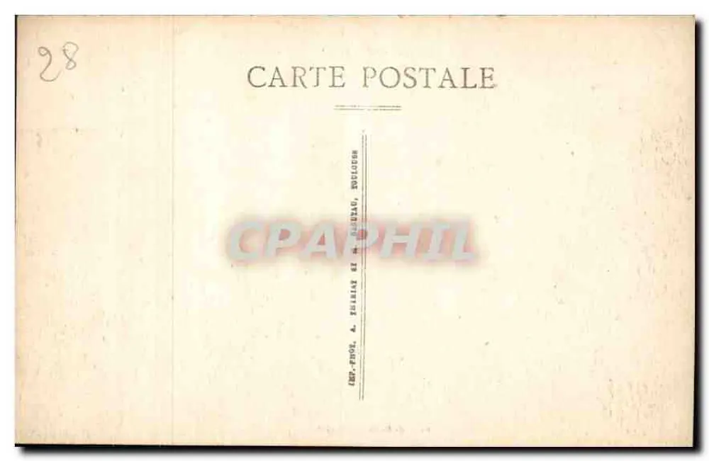 Maintenon (Eure-et-Loir) — O Castelo (fachada meridional) — Éd. De Keyser, Maintenon - Verso