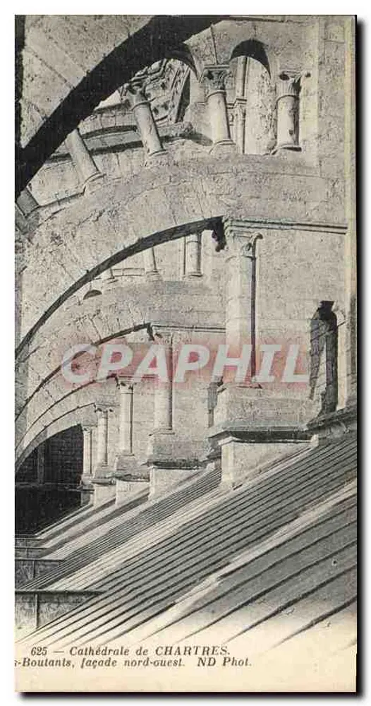 Kathedrale von CHARTRES — Nordwestfassade — ND Phot. - Vorderseite