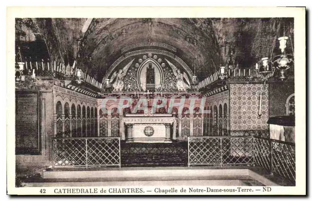 Kathedrale von Chartres — Kapelle Notre-Dame-sous-Terre — ND — Graphphil, n° 42 - Vorderseite