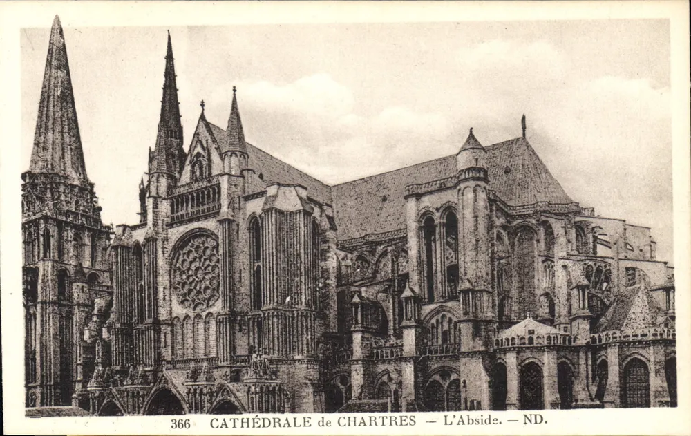 CATEDRAL de CHARTRES — A Abside — ND. - Frente