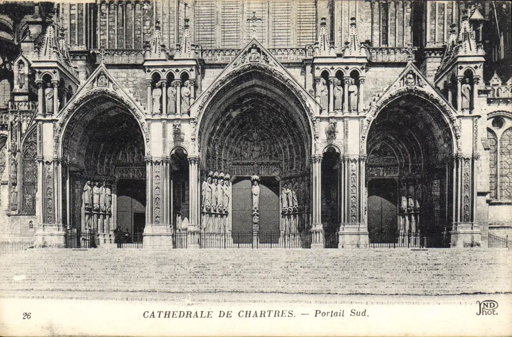 Catedral de Chartres — Portal Sul — JND Phot. - Frente
