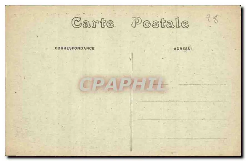 Bourges — Schloss Jacques-Cœur — Ansicht vom Place Berry — Regionaldruckerei Jpoucquier - Rückseite