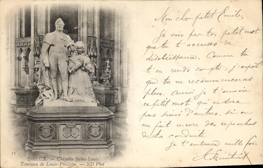 Grabmal von Louis-Philippe — Kapelle Saint-Louis — DREUX — ND Phot - Vorderseite
