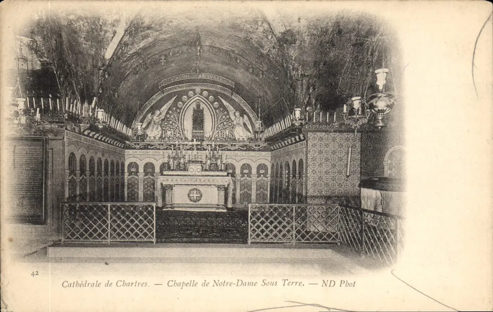 Kathedrale von Chartres — Kapelle Notre-Dame Unterirdisch — ND Phot - Vorderseite
