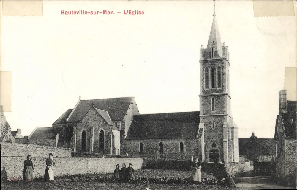 Hauteville-sur-Mer — Die Kirche — Laine-Jolivet, Verlag Contacces - Vorderseite
