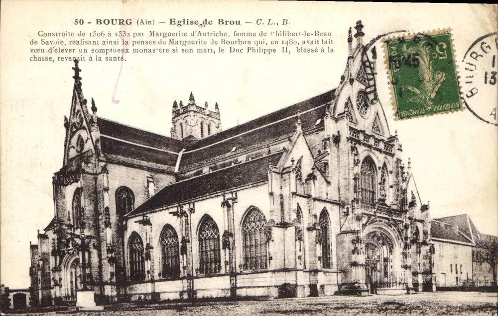 Bourg (Ain) — Igreja de Brou — C.L., B. - Frente
