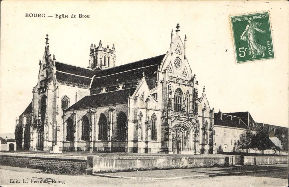 Bourg — Igreja de Brou — Edit. L. Feriant, Bourg - Frente