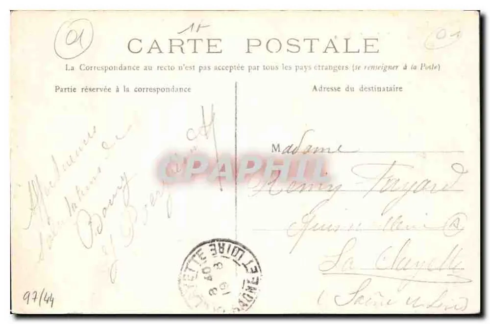 Bourg — Igreja de Brou — Edit. L. Feriant, Bourg - Verso