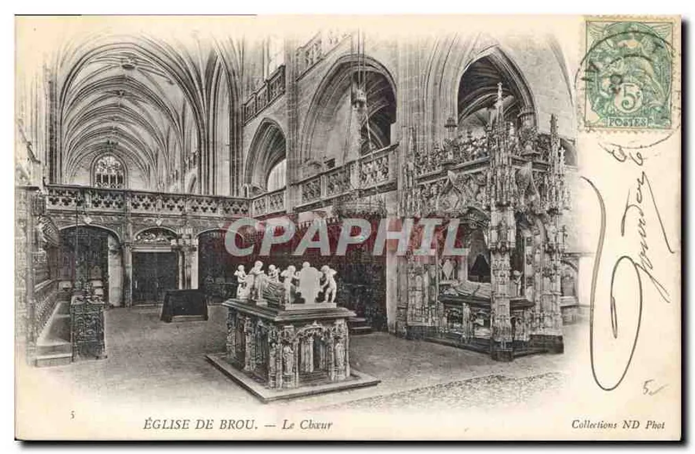 Igreja de Brou — O Coro — Coleções ND Phot - Frente
