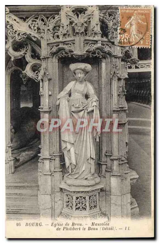 Bourg - Kirche von Brou - Mausoleum von Philibert le Beau (Detail) - I.L. - Vorderseite