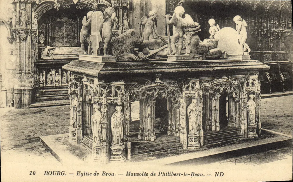 Bourg — Kirche von Brou — Mausoleum von Philibert-le-Beau — ND - Vorderseite