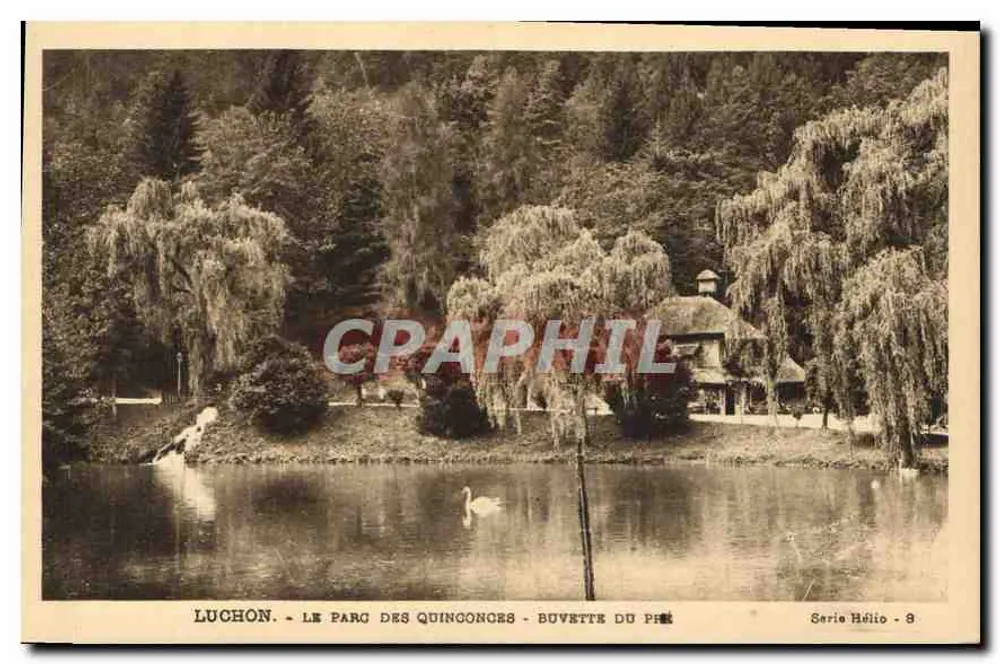 Luchon - Il Parco dei Quinconces - Buvetta del Faro - Serie Hélio - 8 - Recto