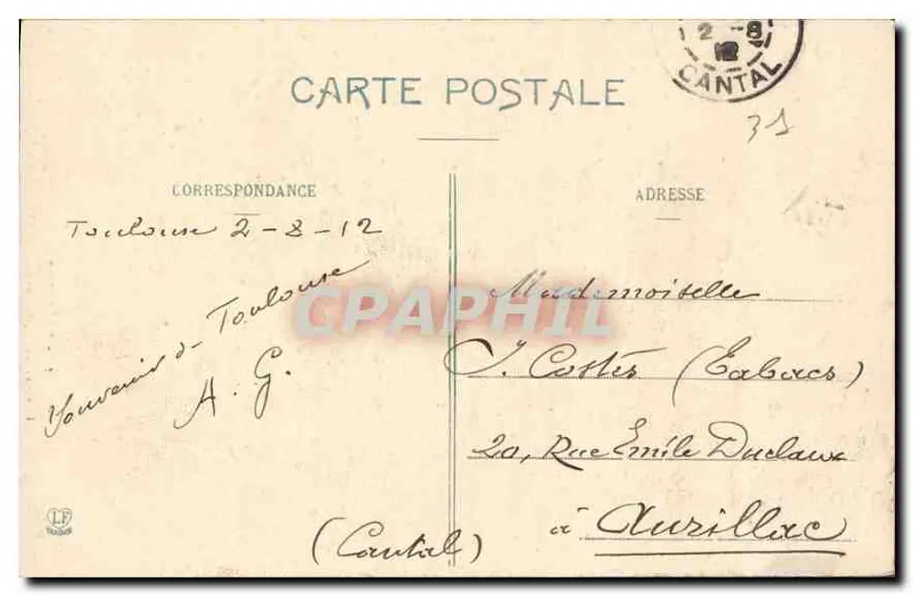 Portal da Dalbade — Toulouse (1537) — Editor Languide-Titer, Toulouse - Verso