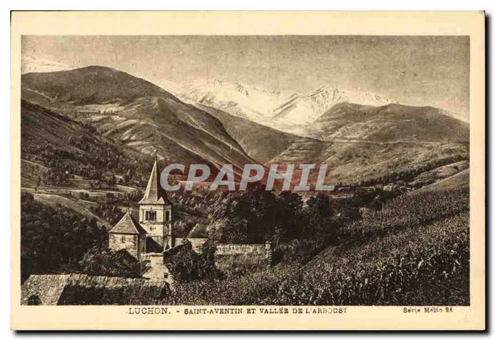 Luchon - Saint-Aventin e Vale do Arboust — Editor Hélio, Série 24 - Frente