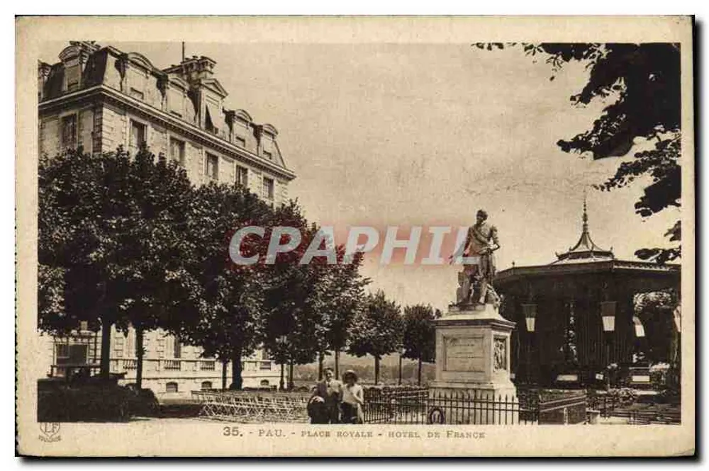Pau - Place Royale - Hôtel de France - Vorderseite