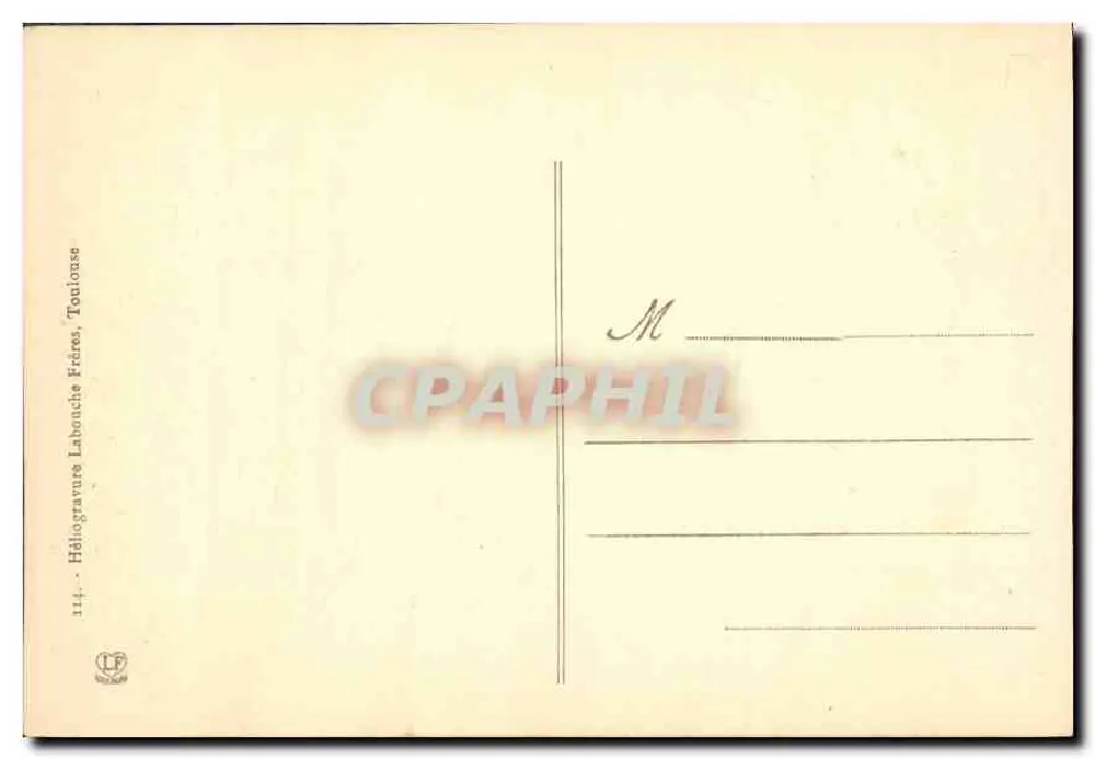 Luchon - Lago do Parc des Quinconces — Héliogravure Labouche Frères, série Helio - 10 - Verso