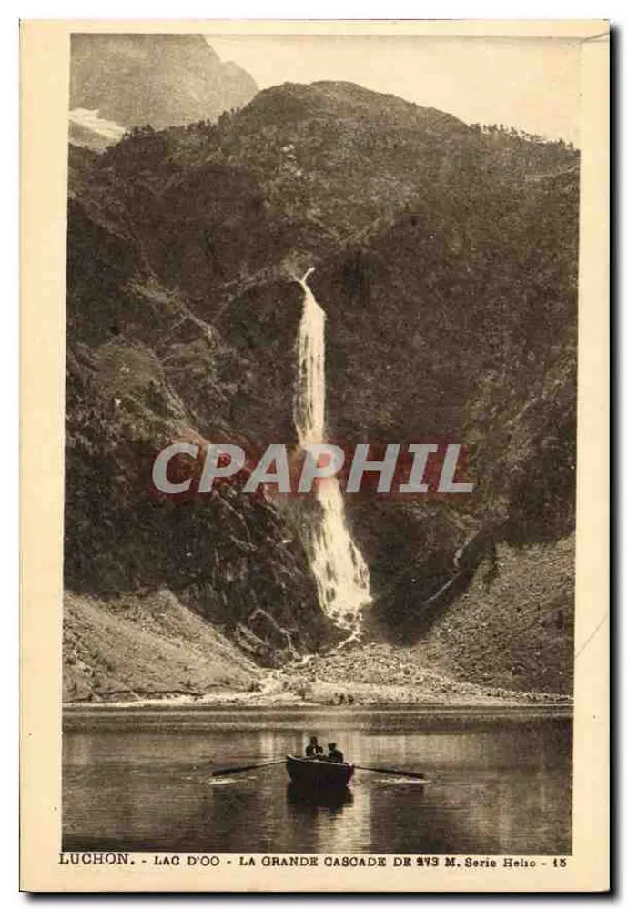 Luchon - Lago de Oo - A Grande Cachoeira de 273 M. - Série Helio - 15 - Frente