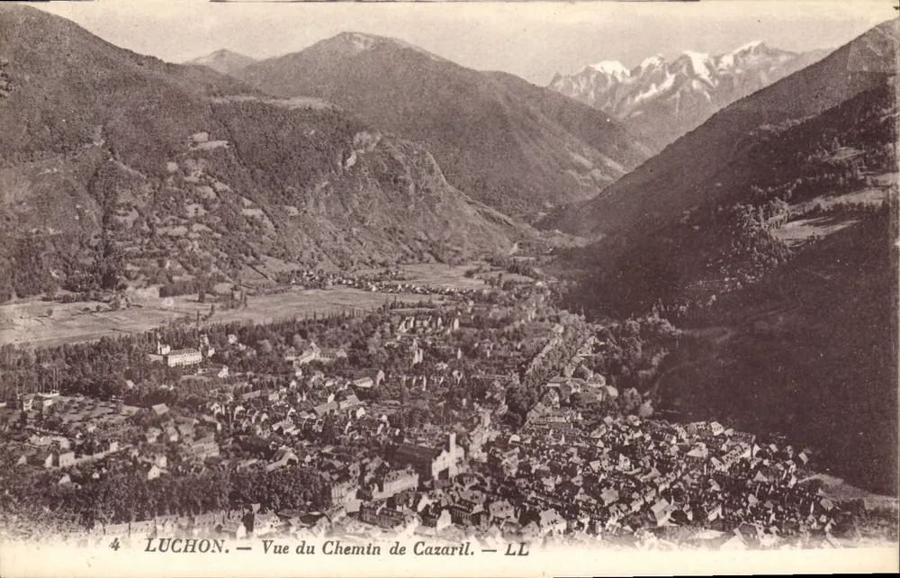Luchon — Vista do Caminho de Cazaril — LL - Frente