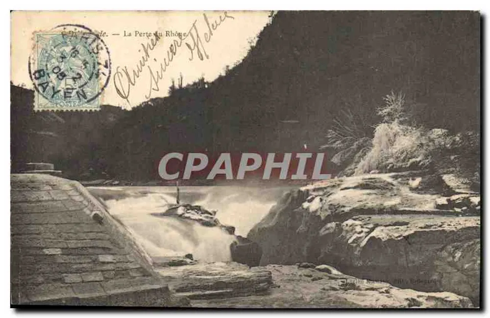 A Perda do Ródano — Gorges do Ródano — editor J. B. Bellegard - Frente