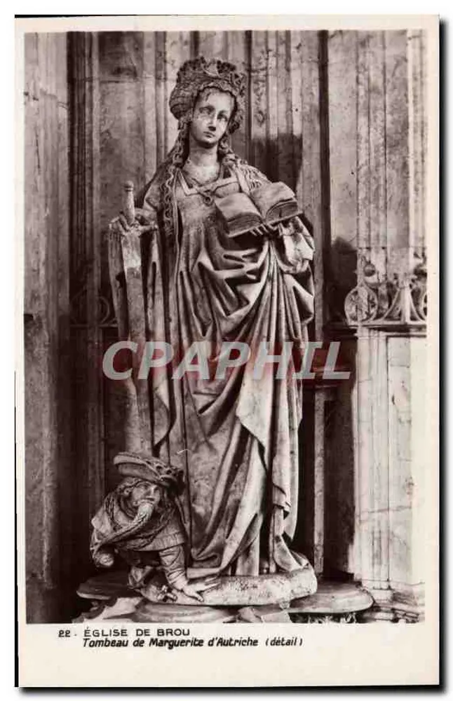 Grabmal von Marguerite von Österreich — Detail — Kirche von Brou - Vorderseite