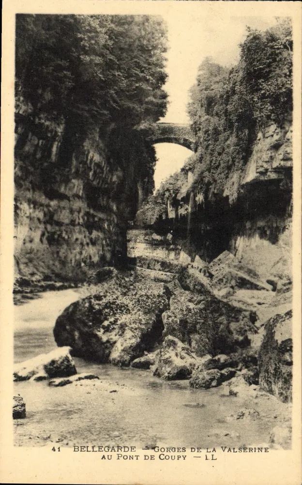 Bellegarde — Gorges de la Valserine — am Coupy-Brücke — 41 - Vorderseite