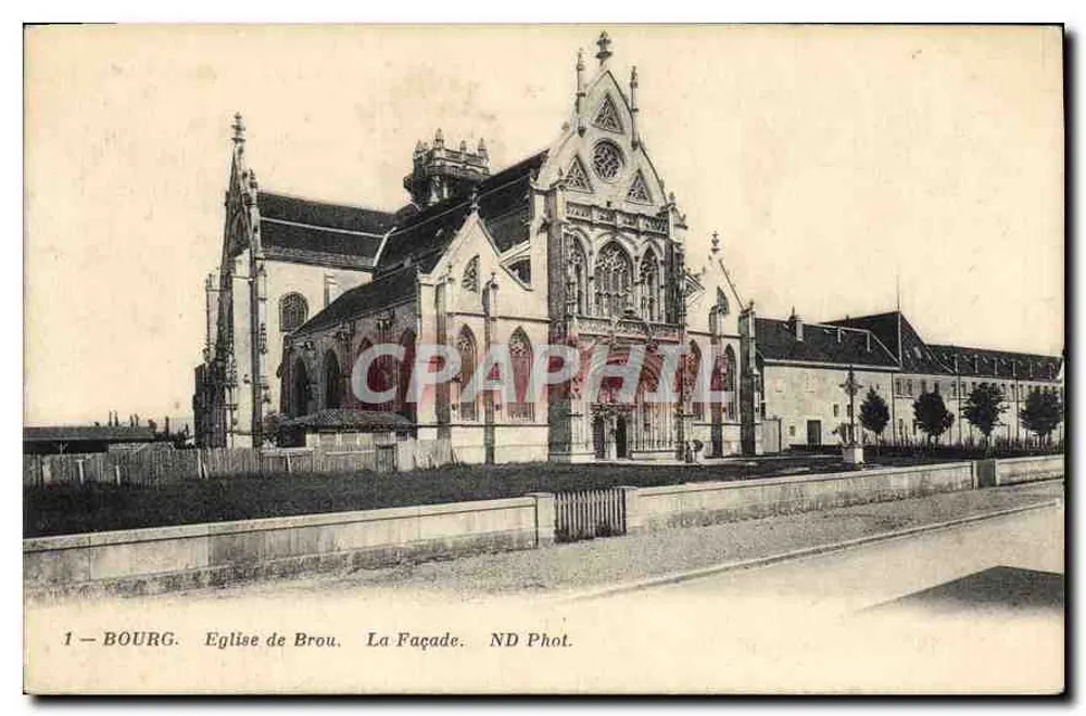 Bourg — Fachada da Igreja de Brou — ND Phot. - Frente