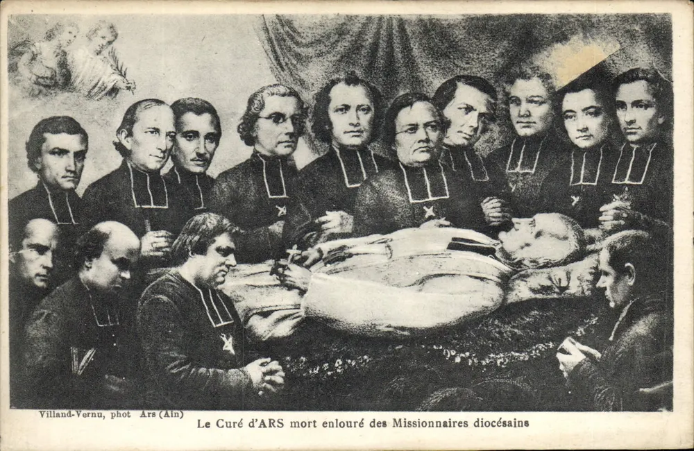 Der Priester von ARS tot, eingesetzt von den Diözesanmissionaren — Villand-Vernu, phot Ars (Ain) - Vorderseite