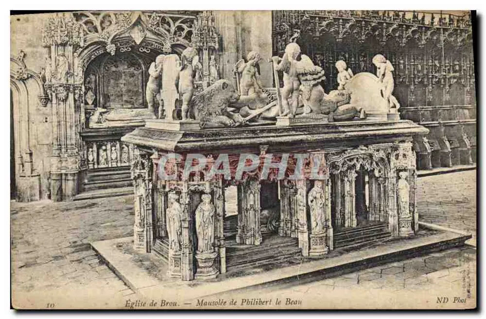 Igreja de Brou — Mausoléu de Philibert le Beau — ND Phot - Frente