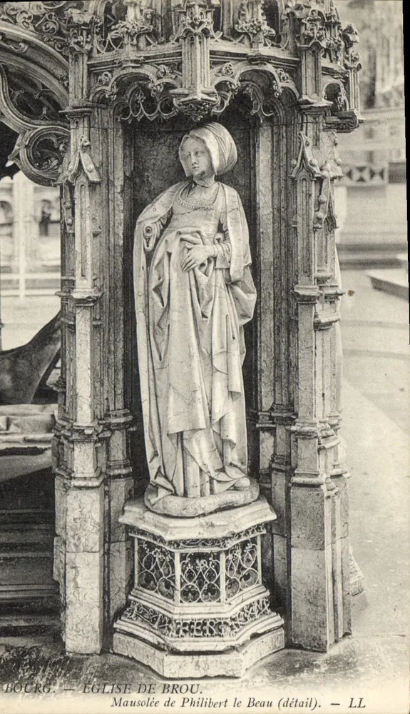 Bourg — Kirche von Brou. Mausoleum von Philibert le Beau (detail) — LL - Vorderseite