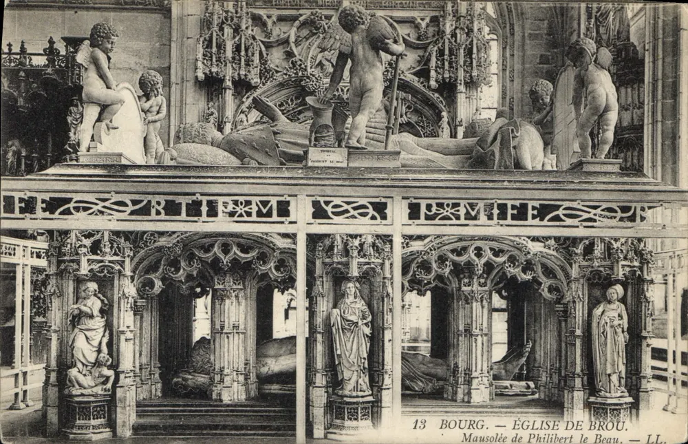 Bourg — Kirche von Brou. Mausoleum von Philibert le Beau — LL. n°13 - Vorderseite