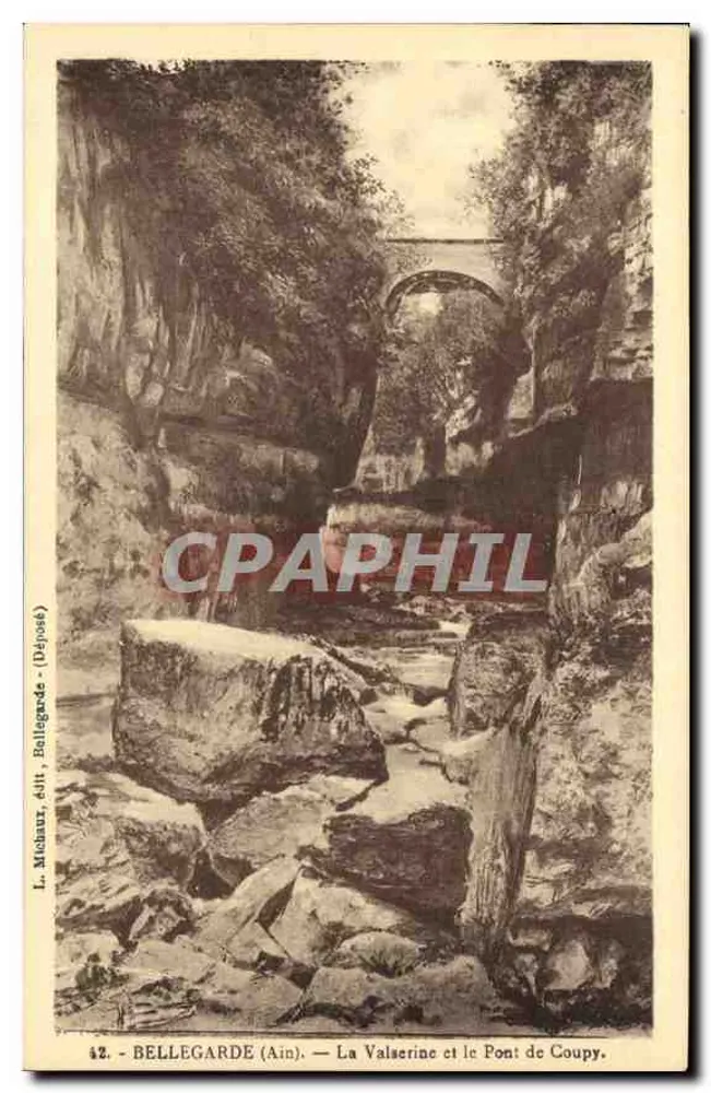 Bellegarde (Ain) — Die Valserine und die Coupy-Brücke — L. Molaur, Verlag Bellegarde (Depot) - Vorderseite