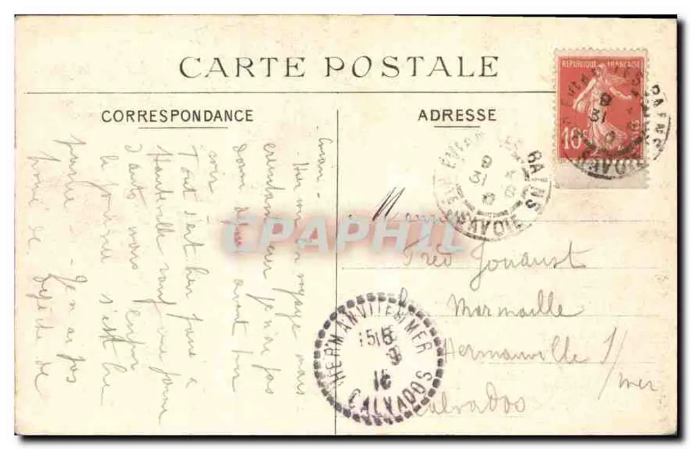 Hauteville (Ain) — Le trou de la marmite — H. COLIN, Hauteville - Rückseite