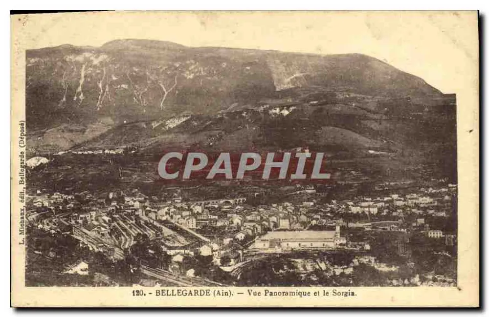 Bellegarde (Ain) — Panoramablick und der Sorgia — L. Michaux, Verlag Bellegarde (Deposité) - Vorderseite