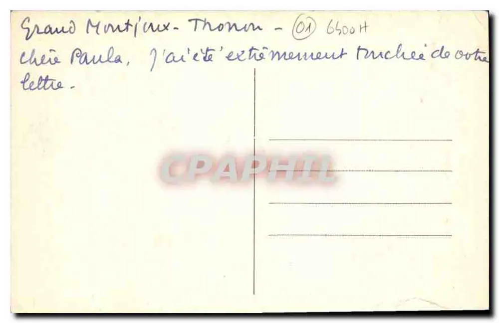 Ferney-Voltaire (Ain) — Am Schloss: Voltaires Wohnzimmer — L. Michaux, Verlag Bellegarde (Depot) - Rückseite