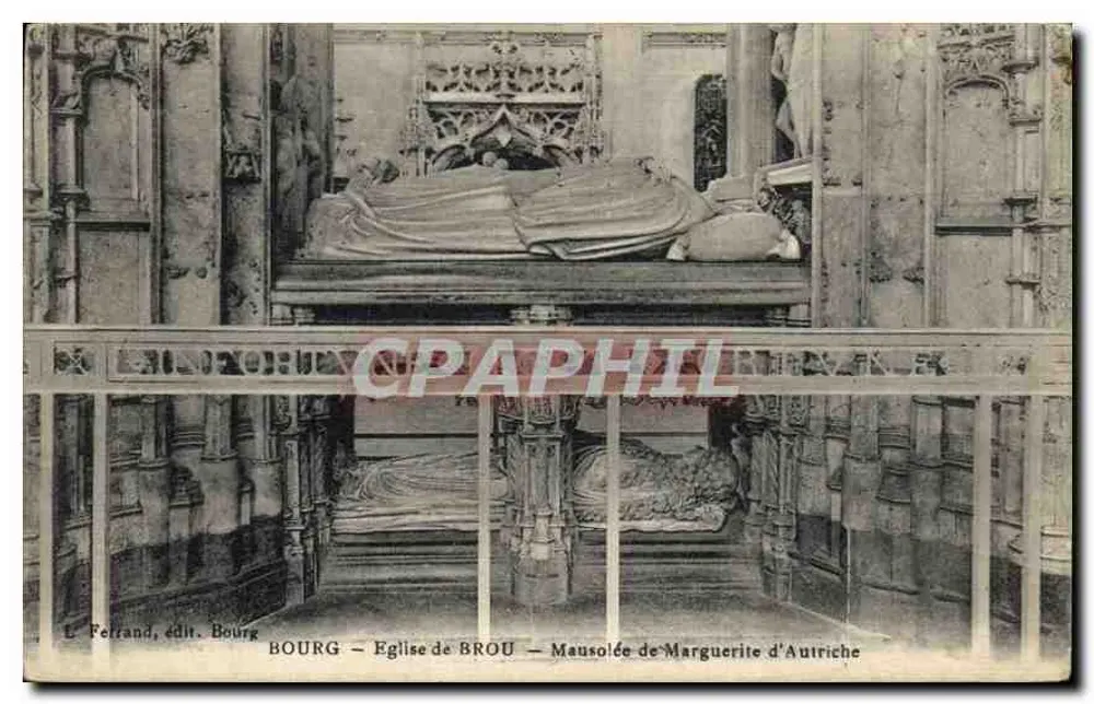 Bourg - Kirche von Brou - Mausoleum von Margarete von Österreich - Vorderseite