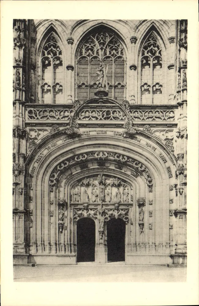 Igreja de Brou — Portal ocidental — Edição dos Monumentos Históricos - Frente