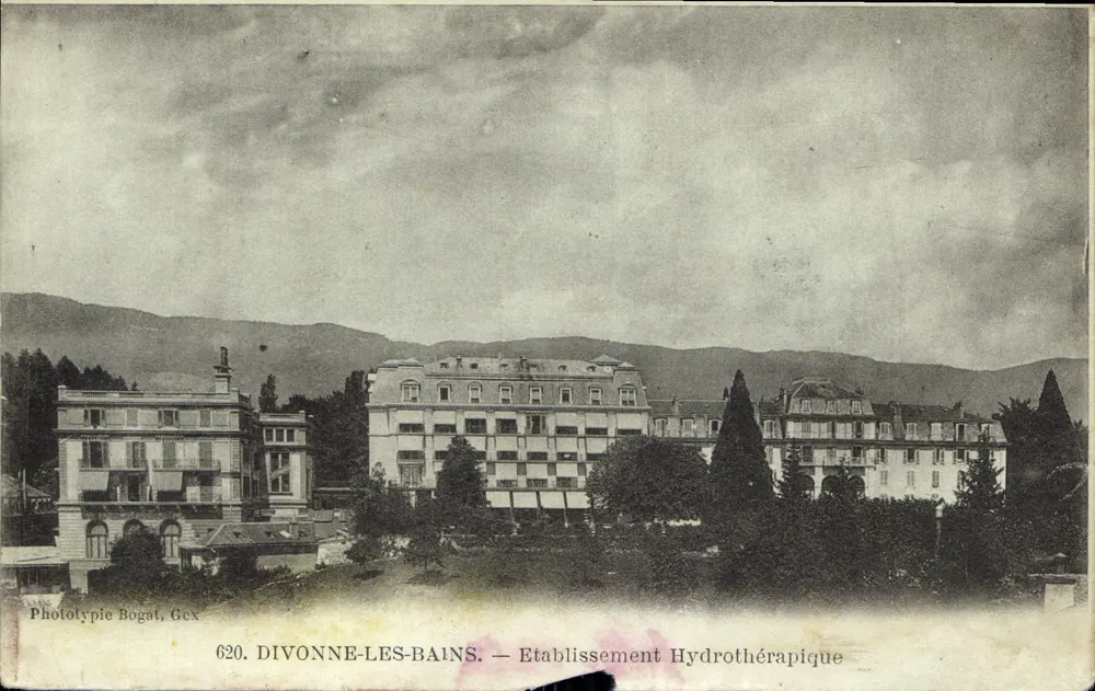 Divonne-les-Bains — Hydrotherapie-Einrichtung — Phototypie Bogat, Gex - Vorderseite
