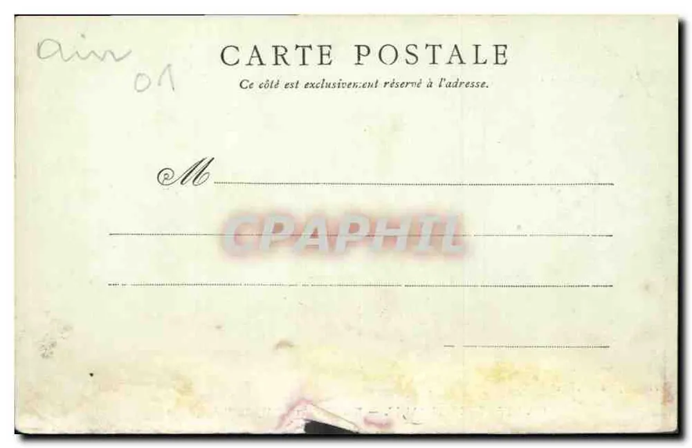 Divonne-les-Bains — Hydrotherapie-Einrichtung — Phototypie Bogat, Gex - Rückseite