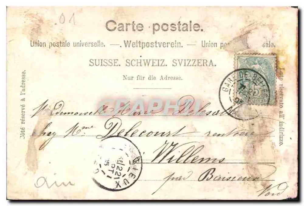 Divonne-les-Bains. Die neuen Hotels — Verlag Pomienne, Nr. M.M. 101 - Rückseite